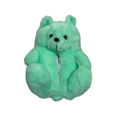 Mint Teddy Slippers - CaribeHeart Teddy